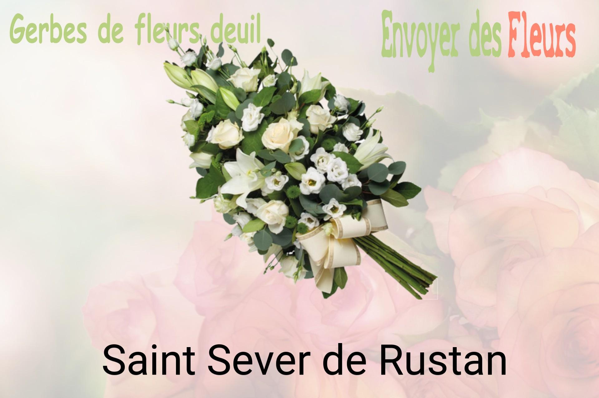 Gerbe de fleurs de deuil livrée à Saint-Sever-de-Rustan